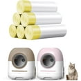 thumbnail image 5 of Automatic Cat Litter Box Bags Liner, 10 Pcs Drawstring Litter Liner Bags for Self Cleaning Cat Litter Box PET-011(Brown/Pink), 5 of 8