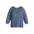 thumbnail image 5 of Terra & Sky Women's Plus Size Button Blouse with 3/4-Length Sleeves, Sizes 0X-5X, 5 of 5