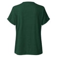 thumbnail image 5 of Elegant Women's Casual T-Shirt Stylish Button Neck Short Sleeve Solid Shirt for Everyday Wear and Fashion Enthusiasts, 5 of 5