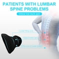 thumbnail image 6 of Lumbar Support Pillow - Memory Foam Lumbar Pillow for Low Back Pain Relief, Ergonomic Streamline Lumbar Pillow for Car Seat, Office Chair, Recliner and Bed(Black), 6 of 8
