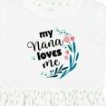 thumbnail image 4 of Inktastic My Nana Loves Me Granddaughter Girls Toddler Dress, 4 of 5
