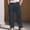 Navy#23, variant on Cotton Linen Pants Men Summer Loose Fits Elastic Waist Button Down Cargo Pant Mens Casual Solid Plus Size Baggy Relaxed Lightweight Breathable Straight Leg Vacation Beach Pants