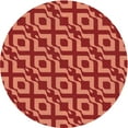 thumbnail image 1 of Ahgly Company Machine Washable Indoor Round Transitional Construction Cone Orange Area Rugs, 3' Round, 1 of 7