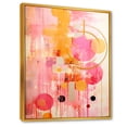 thumbnail image 2 of Designart "Island Sunrise Pink Gold Collage" Abstract Framed Wall Art - Modern Pink Abstract Collages Entryway Framed Wall Art Print, 2 of 6