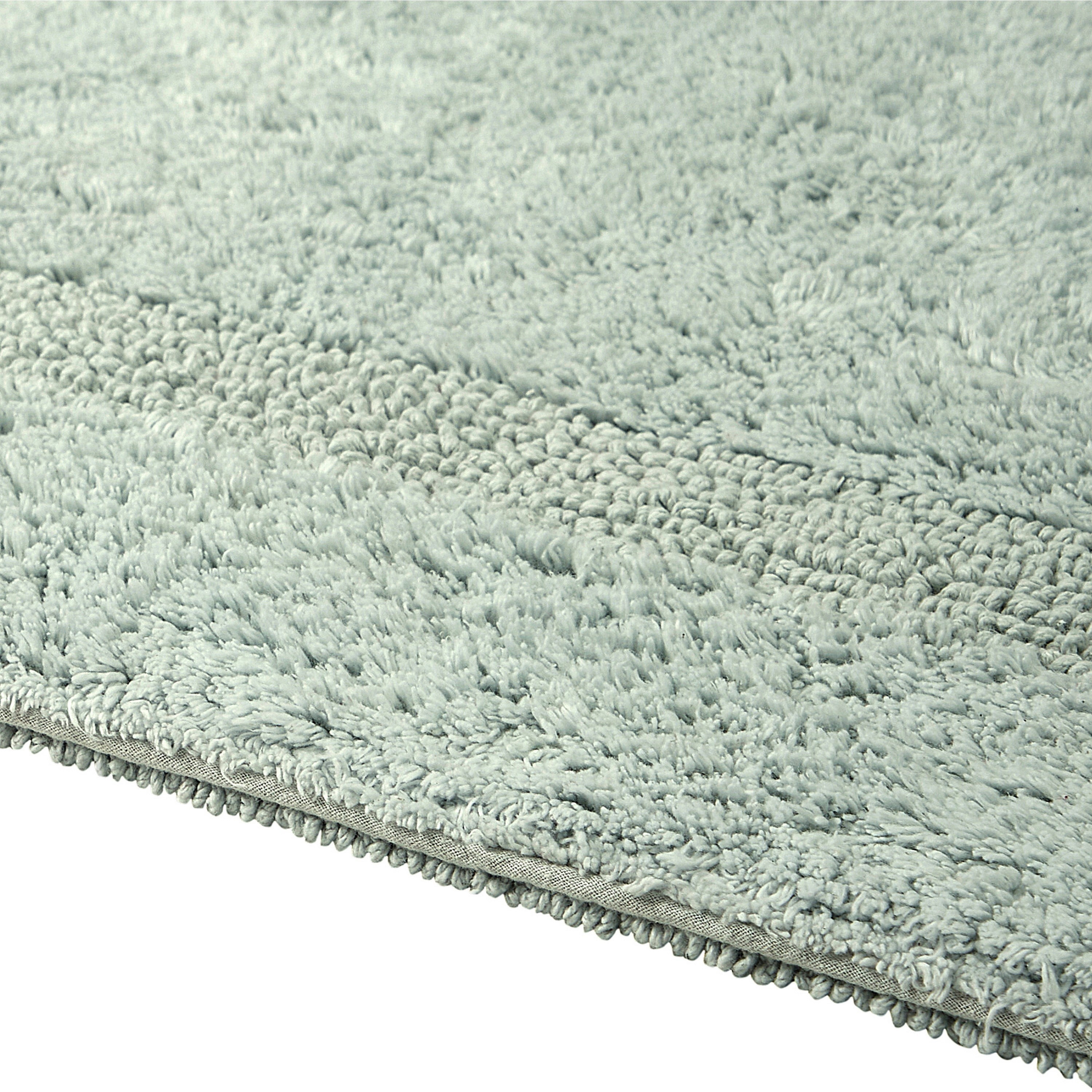 Better Trends Round Bath Mat 30" Diameter Elegant Reversible Bath Rug, Extra Soft Cotton for Ultimate Comfort, Absorbent, Ideal for Half Baths and Powder Rooms, (Dark Sage) Lux Collection