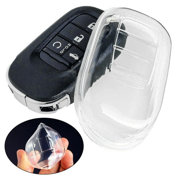 Lierteer For Honda 2023-2024pcs Transparent Clear Car Key Fob Cover Case Holder Accessories