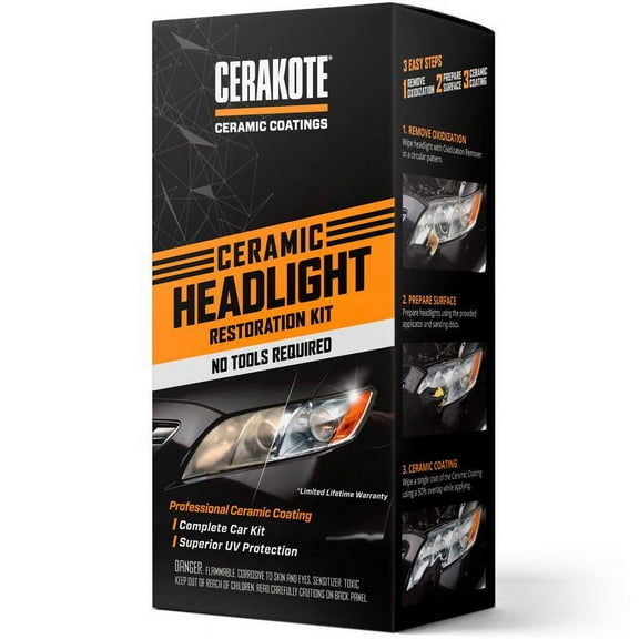 1 Pc, Cerakote Headlights Headlight Restorer Kit Wipes