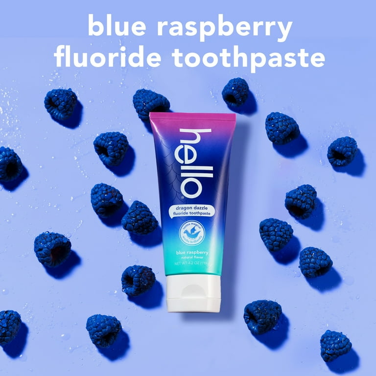 Hello, Kids Toothpaste, 4.2 Oz, Fluoride Blue Raspberry Flavor