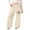1#Beige, variant on Kiijoy Toddler Girls Valentine's Day Sweatpants Loose Fit Straight Leg Active Pants, Sizes 4-5