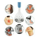 thumbnail image 4 of Aparato Masaje Semi Profesional bitwow 6 Cabezas Percusión Masaje y relajación con Pluma Electropuntura De Regalo, 4 of 7
