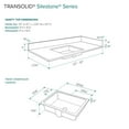 thumbnail image 2 of Transolid Vt49.25X22-1Ku-4 Silestone 50" Quartz Vanity Top - Miami White, 2 of 7