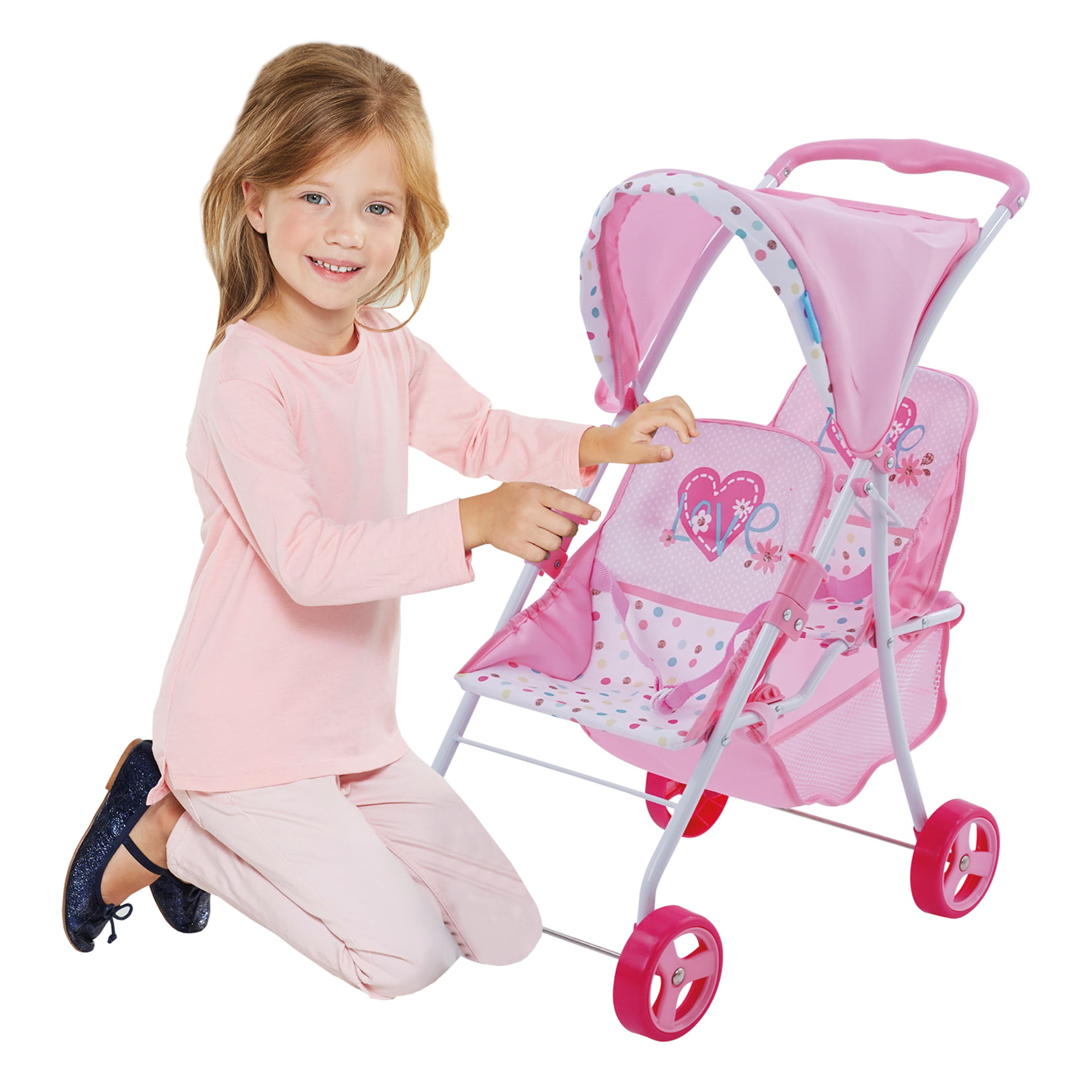 minnie mouse baby doll stroller set