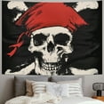 thumbnail image 2 of Orinice Pirate Skull Tapestry Wall Hanging Unique Style Graphic Tapestries Home Wall Decor Art for Living Room Bedroom Apartment Farmhouse Dorm 40x60inch, 2 of 6