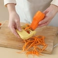 thumbnail image 5 of EGNMCR Paring Knife Three-in-one Multi-function Vegetable Cutter Artifact Grater Kitchen Gadget Brush To Wash Vegetables Lint Remover, 5 of 5