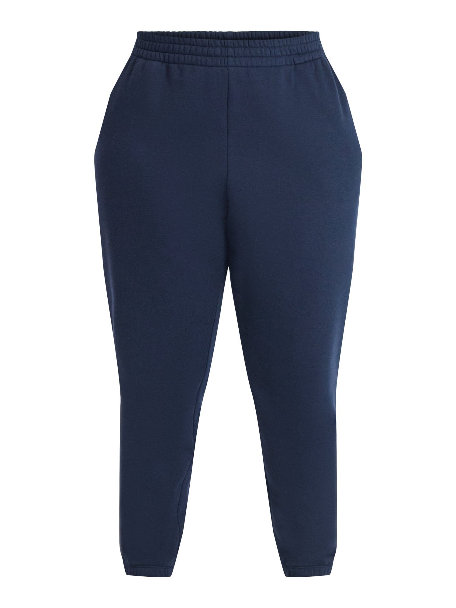 Terra & Sky Women's Plus Fleece Jogger Sweatpants, Size 0X-5X