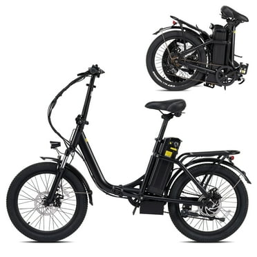 Naipo Folding Electric Bike with 48V 350W Motor 20MPH Top Speed, Front Suspension and Commuter 20" Electric Bicycle for Adults UL2849