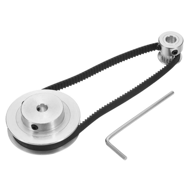 2 Ensembles Roue Synchrone GT-2 20&80 Dents Alésage 5mm avec 2 Pcs Courroie 250x6mm(20-80T-5B-56)