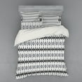 thumbnail image 2 of Ambesonne Geometric Bedding Set 3 Pcs, Triangles, Twin XL, White, 2 of 3