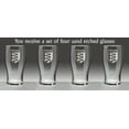 thumbnail image 2 of O'Grady Irish Coat of Arms Tavern Glasses - Set of 4 (Sand Etched), 2 of 3