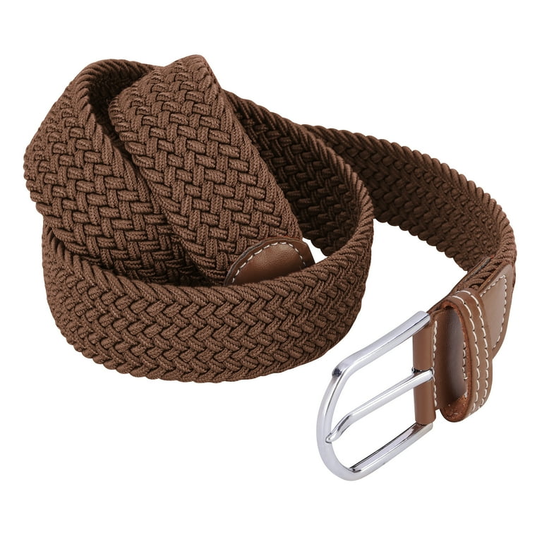 Mens woven 2025 stretch belts