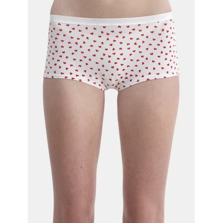 No Boundaries Cotton Boyshort Panty  Womens and Womens Plus  Sizes S-XXXL