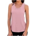 thumbnail image 2 of ZHYou No Boundrie Women's Scoop Neck Tank Tops Lightweught Sleeveless Workout Loose Fit Pullover Casual Yoga Tops for Women Pink Size XL, 2 of 7