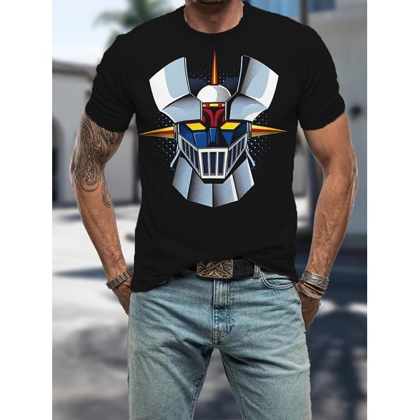 Soft And Stretchy Summer Creative 3D Print Men's T-Shirt, Round Neck Short Sleeve, Casual Everyday Wear Tee For Adult, Men, Women, Teen, Teenager, Adolescent, Youth