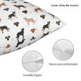 thumbnail image 3 of Yiaed Labrador Retriever Dog Print Pillow Covers Super Soft Decorative Square Throw Pillow Covers Case Cushion Covers for Sofa Couch Bedroom Car Decor（No pillow core）-24"x24", 3 of 7