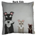 thumbnail image 2 of EREHome Cartoon Schnauzer Pillow Case Home Decor Cushion Cover 18x18 Inch, 2 of 2