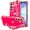 Hot Pink, variant on REQO for Samsung Galaxy A17 5G Case Cute Love-Heart Plating Strap Phone Cover for Women Girls Bling Silicone Camera Protection Bumper Shockproof Phone Case for Galaxy A17 5G (6.7")