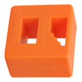 thumbnail image 2 of Bloque desmagnizador magnetizador 2 en 1, herramienta magnética para puntas de destornillador, accesorios de piezas metálicas, color naranja, 2 of 12