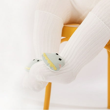 

Gubotare Baby Socks Non-Slip Toddler Socks With Grips for Baby Boys and Girls - Anti-Slip Crew Socks for s and Kids White Small