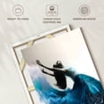 thumbnail image 6 of Elephant Stock Wave Dance Wall Art - Vertical Canvas Wall Art - Hallway Wall Decor - Dance Canvas - Teal And Blue Decor By Ashvin Harrison - 34" x 51", 6 of 8