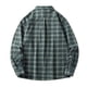 thumbnail image 3 of Blusa y camisa de manga larga con cuello vuelto, camisa informal a cuadros para hombre, blusa holgada juvenil de manga larga con cuello vuelto, blusa de poliéster para hombre, 3 of 3