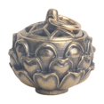 thumbnail image 4 of Llavero con aroma a flor de loto ENTASSER de latón puro bronce antiguo, 4 of 5