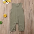 thumbnail image 2 of Bmnmsl Baby Girl Or Boy Sleeveless Solid Jumpsuit, 2 of 5
