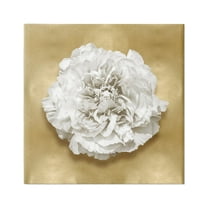Stupell Industries Glam White Carnation Botanical & Floral Painting Gallery Wrapped Canvas Art Print Wall Art, 17 x 17
