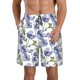 thumbnail image 1 of Fotbe Blue Flax Flowers Trajes de Baño Estampados para Hombre, Shorts de Verano de Secado Rápido, Ropa de Playa, Bañadores-Small, 1 of 6