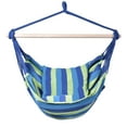 thumbnail image 1 of Costway Hammock Rope Chair Patio Porch Yard Tree Hanging Air Swing  Blue Green, 1 of 10