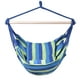Costway Hamac Corde Chaise Patio Porche Arbre Suspendu Air Swing Bleu Vert – image 1 sur 10