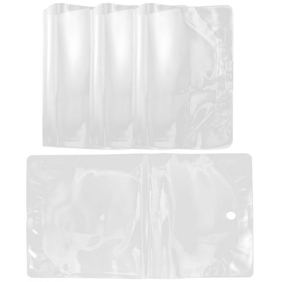 VERDANVERSE Small Book Transparent Cover for Students 4Pcs 15.2X9.6X0.1in