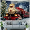 thumbnail image 4 of Pratyus Christmas Tree Tapestry Wall Hanging for Bedroom Dorm Decoration, Holiday Wall Art - Short Plush Fabric, Easy to Hang - Multiple Sizes Available 40x30inch, 4 of 6