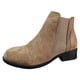 thumbnail image 1 of Zapatos Botines de mujer Botas estilo retro para mujer simples de Color sólido cómodas acolchadas cálidas con tacón grueso media talla grande estilo occidental botines botas (Khaki 6.5), 1 of 7