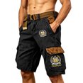 thumbnail image 4 of Men's Casual Pants Casual Cargo Pants with Multiple Pockets Blend Straight Leg Trousers, 4 of 4