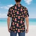thumbnail image 4 of Goofa cartoon octopus Pattern Hawaiian Shirt for Men, Unisex Summer Beach Casual Short Sleeve Button Down Shirts,Aloha Tropical Floral print shirt,Medium, 4 of 7