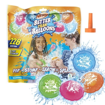 Nerf Better Than Balloons Water Toys, 228 Pods, Easy 1 Piece Clean Up, Ages 3 