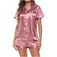 thumbnail image 5 of Puntoco Ropa De Hogar Informal Para Mujer Tops De Manga Corta Pantalones Cortos Pijamas De Noche De Color Trajes Liquidación Puntoco Puntoco-4235, 5 of 6