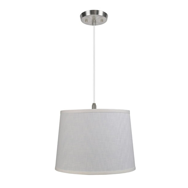 Aspen Creative 72052 One Light Hanging Pendant Ceiling With Transitional Hardback Fabric Lamp Shade Off White 14 Width Com Transitional Hardback Fabric Lamp Shade, How To Get A Ceiling Light Shade Off
