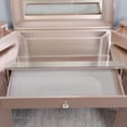 thumbnail image 4 of Furniture of America Laek Glam Wood 3-Piece Vanity Set in Blush Pink, 4 of 9