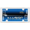 thumbnail image 1 of Illusion White With Gold Plastic License Plate Frame, 1 of 2